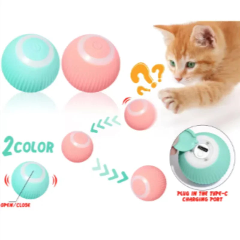 Smart Rolling Ball Toy for Cats